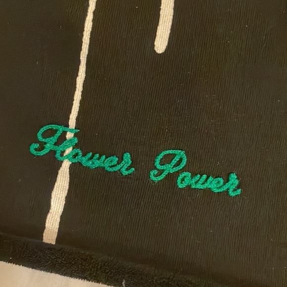 *RARE* OFF-WHITE c/o VIRGIL ABLOH Flower Power Black Oversized Hoodie Sweatshirt - Picture 5 of 7